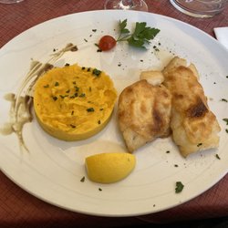 Da Primo - Kabeljau mit Aioli-Kruste und Kartoffel-Kürbis-Pürree