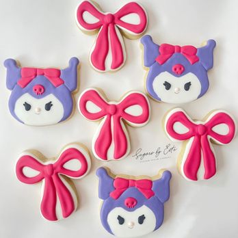 Sugars By Este - Kuromi bow cookies - Desserts Near Me Sugars By Este - Kuromi bow cookies - Desserts Near Me