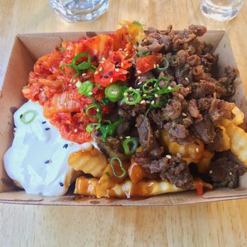 Nom Nom Korean Eatery - Kimchi fries with bulgogi beef - Korean Near Me - Fortitude Valley, QLD