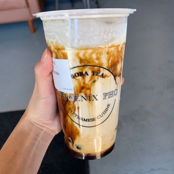 Phoenix Pho - Brown sugar milk tea: it tastes like the black milk tea, with brown sugar added. Yum! - Vietnamese Near Me - Abilene, Texas Phoenix Pho - Brown sugar milk tea: it tastes like the black milk tea, with brown sugar added. Yum! - Vietnamese Near Me - Abilene, Texas