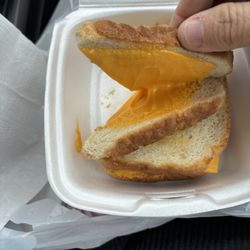 Redneck Ranch Restaurant - Grilled cheese with cheddar and nacho cheese. It was not edible