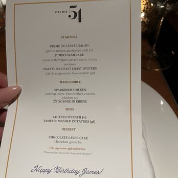 Prime 54 - Our personalized menu - Seafood Near Me - Miami Beach, Florida Prime 54 - Our personalized menu - Seafood Near Me - Miami Beach, Florida