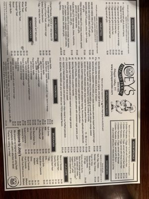 Menu photo 4 Joey's Pancake House Maggie Valley, NC