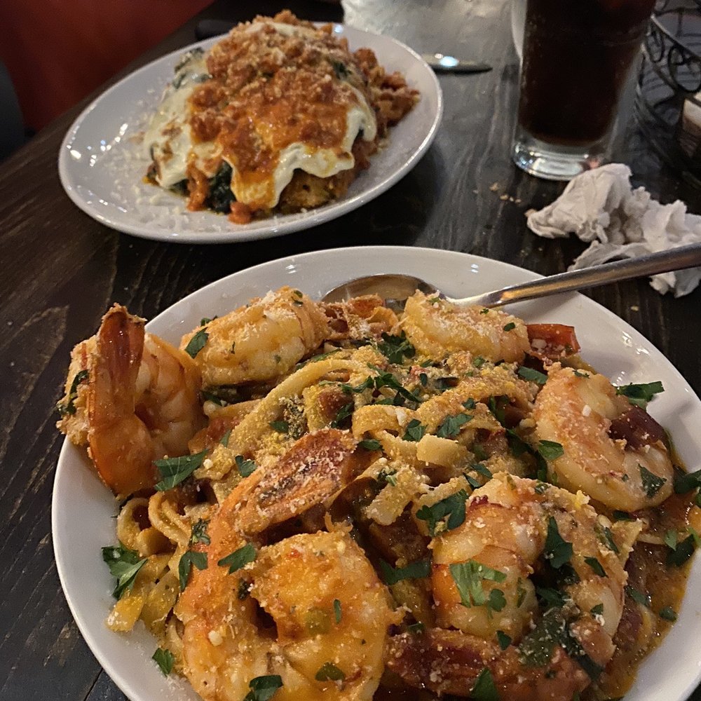 Tony D's - Shrimp fra diavolo in front. Chicken alla Bobo in back - Pizza Near Me - Rochester, New York Tony D's - Shrimp fra diavolo in front. Chicken alla Bobo in back - Pizza Near Me - Rochester, New York
