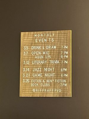 Riffraff bookstore and bar by null
