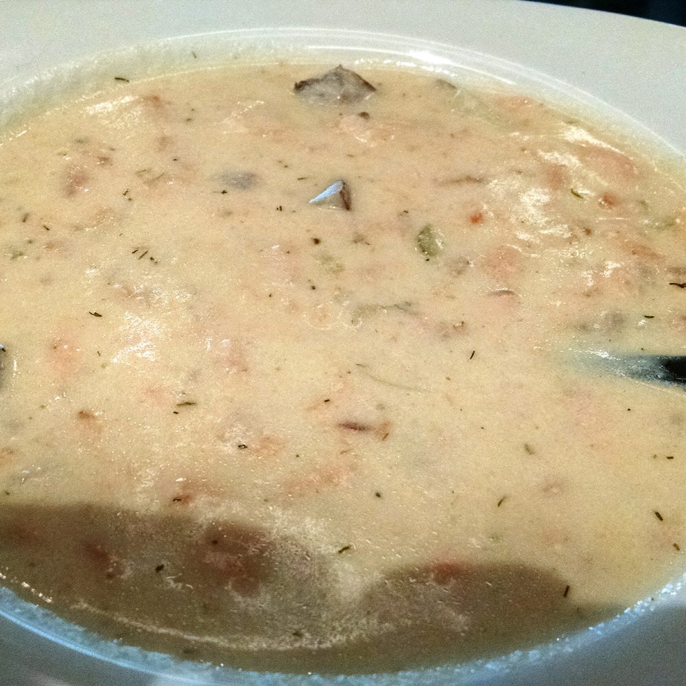 Microsoft Cafe 83 - Cup of Smoked Salmon Bisque ($3.50) - Cafeteria Near Me - Redmond, Washington Microsoft Cafe 83 - Cup of Smoked Salmon Bisque ($3.50) - Cafeteria Near Me - Redmond, Washington