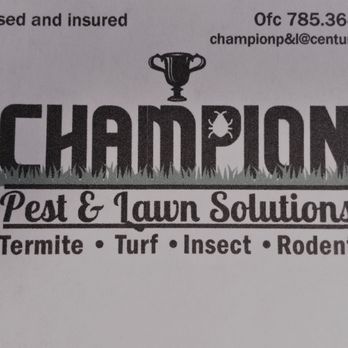 Champion Pest and Lawn - a logo for a company - Pest Control Near Me - Mayetta, Kansas Champion Pest and Lawn - a logo for a company - Pest Control Near Me - Mayetta, Kansas