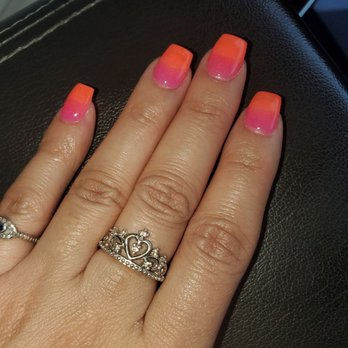 Lux Nail Spa - Dip ombre, colors, #93 and #182 - Nail Salons Near Me - Kyle, Texas