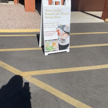 Monae Fusion Brunch Café - Front street sign - Coffee & Tea Near Me - Glendale, Arizona Monae Fusion Brunch Café - Front street sign - Coffee & Tea Near Me - Glendale, Arizona