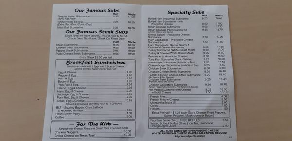 Menu photo 5 White House Subs Atlantic City, NJ Menu photo 5 White House Subs Atlantic City, NJ