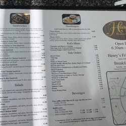 Henry's - Menu 4/2026