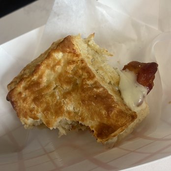 The Studio Cafe - Bacon, Egg, and Cheese on a Biscuit. (Amazing Flakey biscuit) - Coffee & Tea Near Me - Woburn, Massachusetts