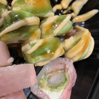 Yoko's - Sister roll on left. Monthly special roll on right. - Japanese Near Me - Tampa, Florida Yoko's - Sister roll on left. Monthly special roll on right. - Japanese Near Me - Tampa, Florida