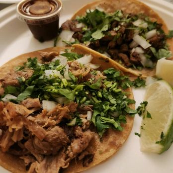 Lopez Taqueria 3 - Carnitas in the front al pastor in the back. Both a must order. - Mexican Near Me - Sunnyvale, California Lopez Taqueria 3 - Carnitas in the front al pastor in the back. Both a must order. - Mexican Near Me - Sunnyvale, California