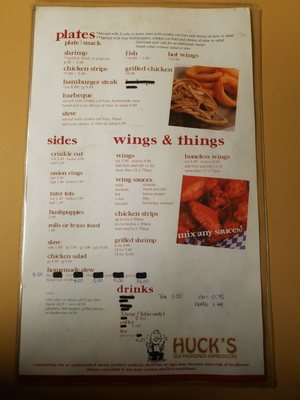 Menu photo 5 Huck's Cafe Commerce, GA