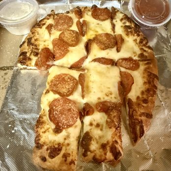 King Kong NY Pizza - Cheese bread with pepperoni - Pizza Near Me - San Jose, California King Kong NY Pizza - Cheese bread with pepperoni - Pizza Near Me - San Jose, California
