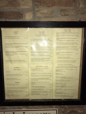 Menu photo 3 La Loggetta Paciano, PG
