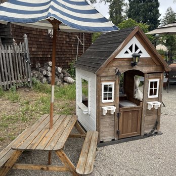Hallcrest Vineyards - Little playhouse and small picnic table for the little ones. Place is very kid friendly. - Wine Tasting Room Near Me - Felton, California