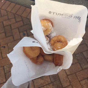 Meaney's Mini Donuts - 6 cinnamon sugar & 6 powdered sugar for $4 - Donuts Near Me - Sarasota, Florida