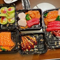 Sashimi Fusion - Naruto Roll. Sashimi Appetizer. Sashimi Dinner. Salmon Sashimi. Eel Sashimi.