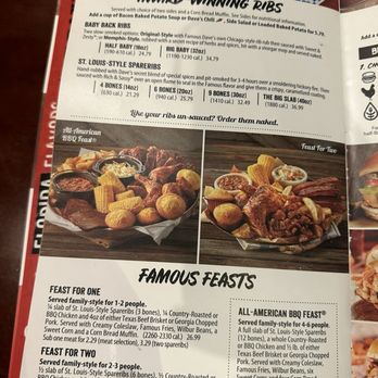 Famous Dave's - Menu 6/16/24 - Barbeque Near Me - Doral, Florida