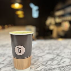 Gray Fox Coffee & Wine Bar - 20 ounce unsweet Matcha latte with oat milk