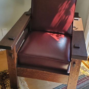 Knops Upholstery Shop - Refurbished Morris chair - Furniture Reupholstery Near Me - San Leandro, California Knops Upholstery Shop - Refurbished Morris chair - Furniture Reupholstery Near Me - San Leandro, California