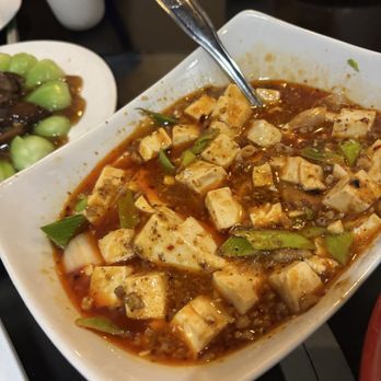 Cheng Du - Ma Po Tofu... tasty with heat that creeps up on you. First bite is delish then by the second bite you start feeling spicy. - Szechuan Near Me - Paoli, Pennsylvania