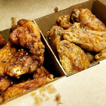 ChimcKing - Half (soy garlic) and half (hot king) wings! - Chicken Wings Near Me - Beaverton, Oregon ChimcKing - Half (soy garlic) and half (hot king) wings! - Chicken Wings Near Me - Beaverton, Oregon