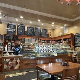 Menu, baked goods and gelato!
