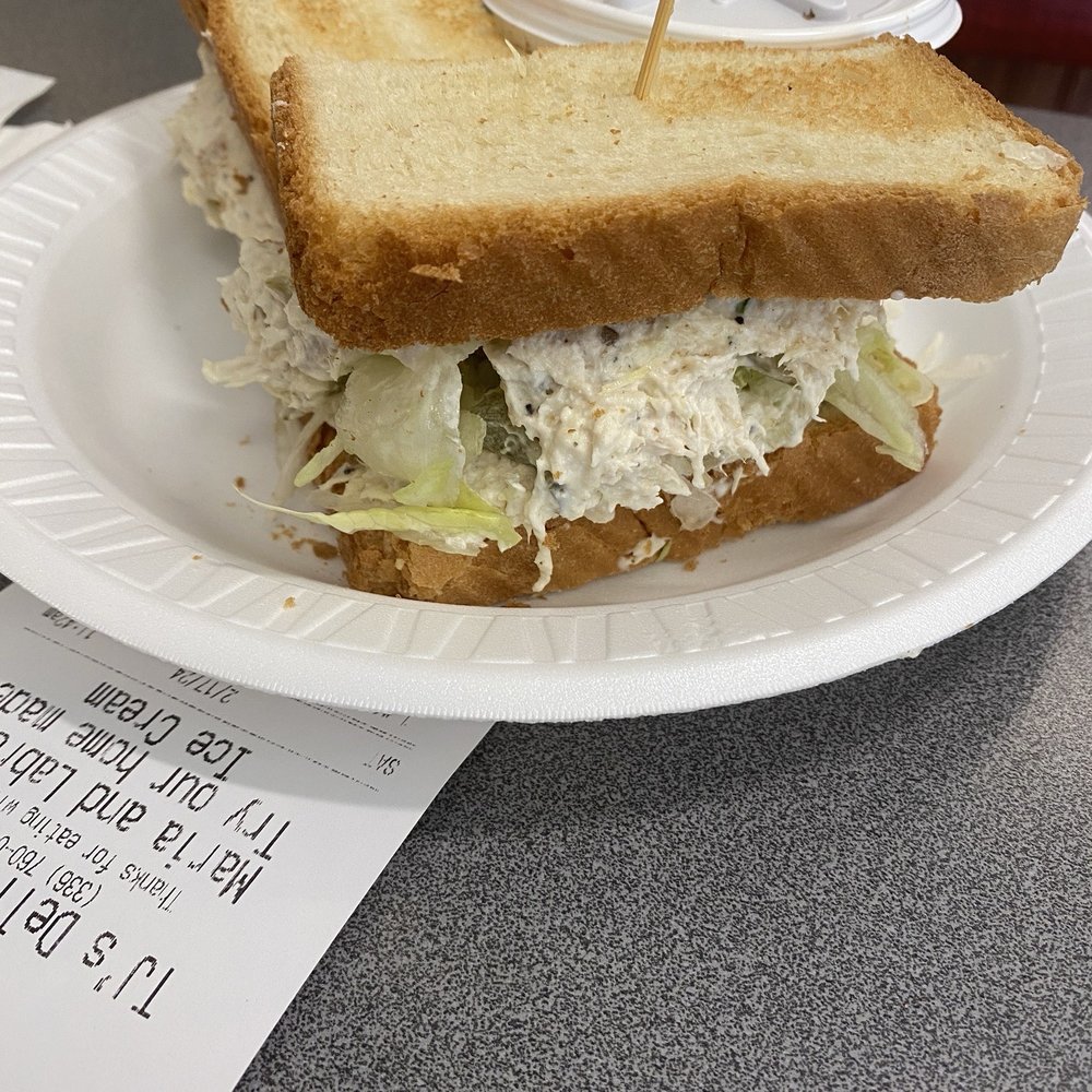 TJ's Deli & Grill - 13. Chicken Salad Sandwich - Delis Near Me - Winston Salem, North Carolina