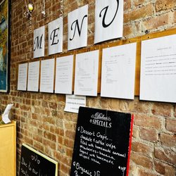 Dolce - Menu on wall