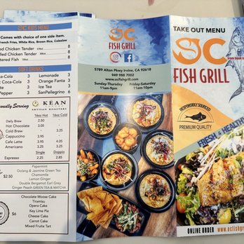 OC Fish Grill - Back of menu 7/05/23 - Seafood Near Me - Irvine, California OC Fish Grill - Back of menu 7/05/23 - Seafood Near Me - Irvine, California