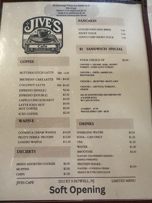 Menu photo 7 Jive’s Cafe Howell, NJ