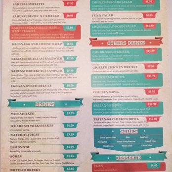 Sarussi Cafe Subs - Back of Menu - Sandwiches Near Me - Miami, Florida Sarussi Cafe Subs - Back of Menu - Sandwiches Near Me - Miami, Florida