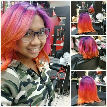 Cherry's Salon - Thank you so much Tita Summer for my wonderful hair 3 #Lavahair (purple,hot pink, pink and orange) 3 - Hair Salons Near Me - West Covina, California Cherry's Salon - Thank you so much Tita Summer for my wonderful hair 3 #Lavahair (purple,hot pink, pink and orange) 3 - Hair Salons Near Me - West Covina, California