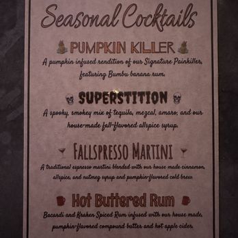 The Anchor - Spooky Menu - Cocktail Bars Near Me - Raleigh, North Carolina The Anchor - Spooky Menu - Cocktail Bars Near Me - Raleigh, North Carolina