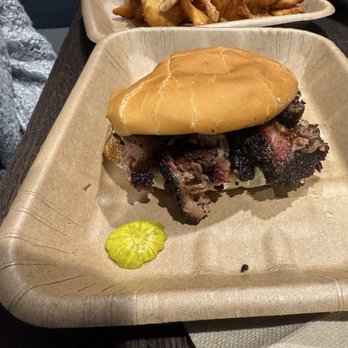 True Texas BBQ - Regular Sliced Brisket Sandwich - Barbeque Near Me - San Antonio, Texas True Texas BBQ - Regular Sliced Brisket Sandwich - Barbeque Near Me - San Antonio, Texas