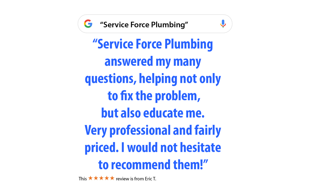 Slide of Service Force Plumbing