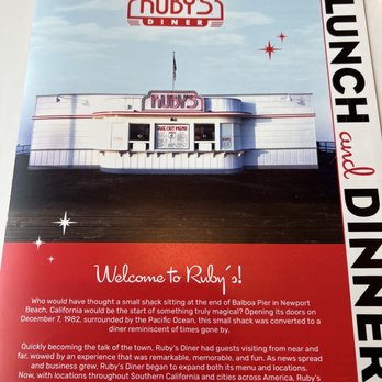 Ruby's Diner - Menu - Diners Near Me - Laguna Beach, California Ruby's Diner - Menu - Diners Near Me - Laguna Beach, California