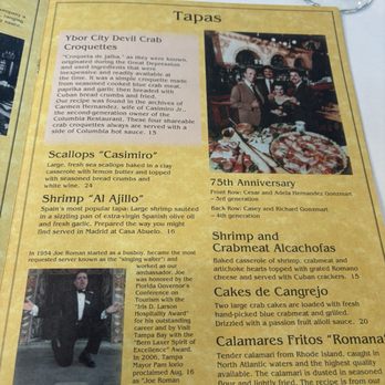 Columbia Restaurant - Spanish Near Me - Clearwater Beach, Florida