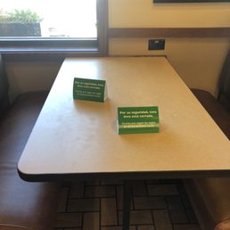 Socially distanced booth. Socially distanced booth.