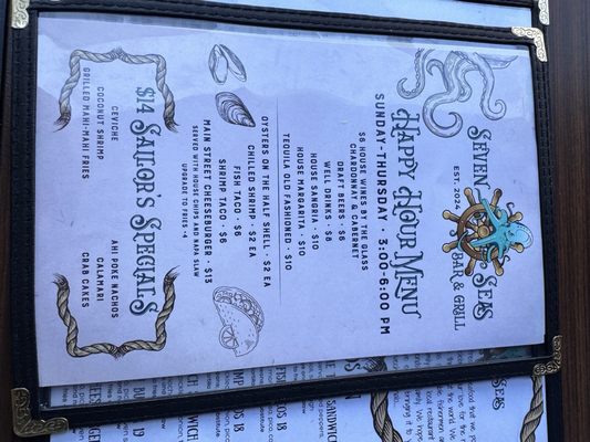 Menu photo 2 Seven Seas Bar and Grill Vista, CA Menu photo 2 Seven Seas Bar and Grill Vista, CA