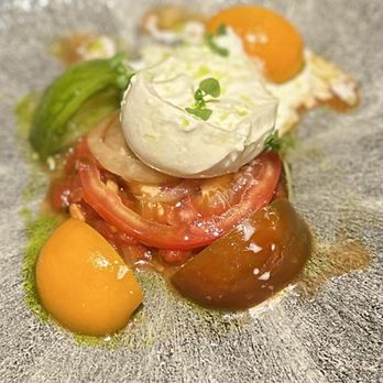 Grazing by Mark Greenaway - Tomato burrata - British Near Me - Edinburgh, MLN