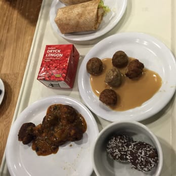 IKEA - Baba chicken wrap, side of Swedish meatballs, veggie meatballs, dessert balls and lingon drink!! - Furniture Stores Near Me - Tempe, Arizona