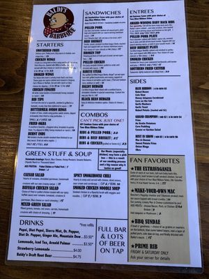 Menu photo 3 Baldy's Barbeque Bend, OR