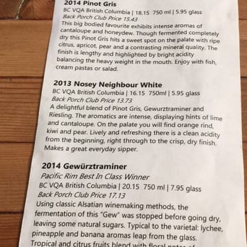 Backyard Vineyards - Tasting for whites - Wineries Near Me - Langley, British Columbia