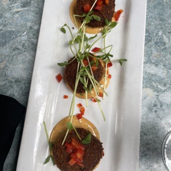 Wild River Grille - Cran Crab and Salmon Cakes, our free appetizer !it had just a touch of heat. - New American Near Me - Reno, Nevada Wild River Grille - Cran Crab and Salmon Cakes, our free appetizer !it had just a touch of heat. - New American Near Me - Reno, Nevada