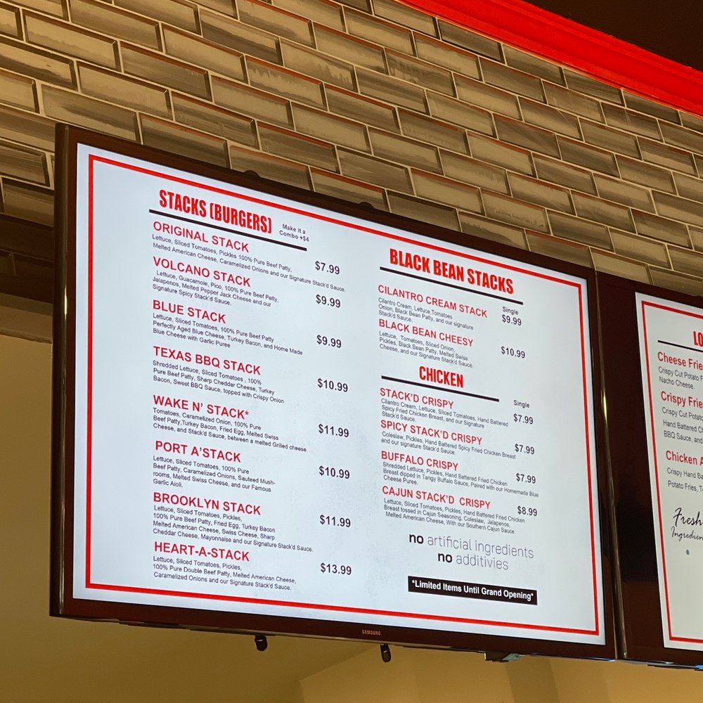 Stack'd Burger - Menu - Chicken Shop Near Me - Brooklyn, New York Stack'd Burger - Menu - Chicken Shop Near Me - Brooklyn, New York