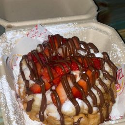 Strawberry Cheesecake Funnel Cake